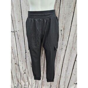 STARTING POINT Black Slinky‎ Jogger Pants Women's Large Lightweight Athletic